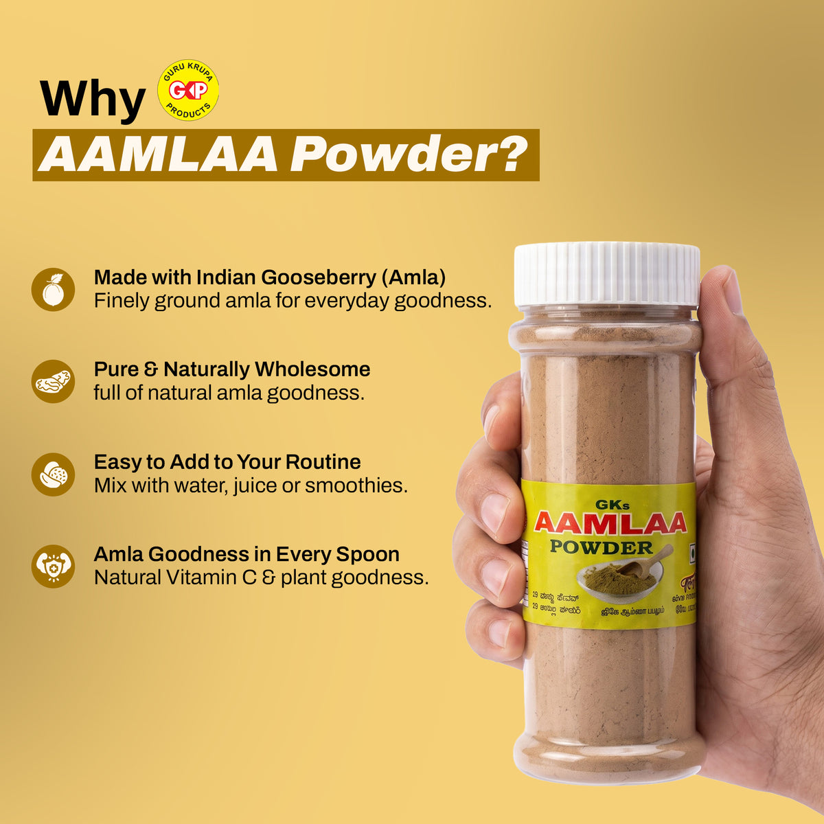 Aamlaa Powder – Value Pack of 3 Jars (90g Each)