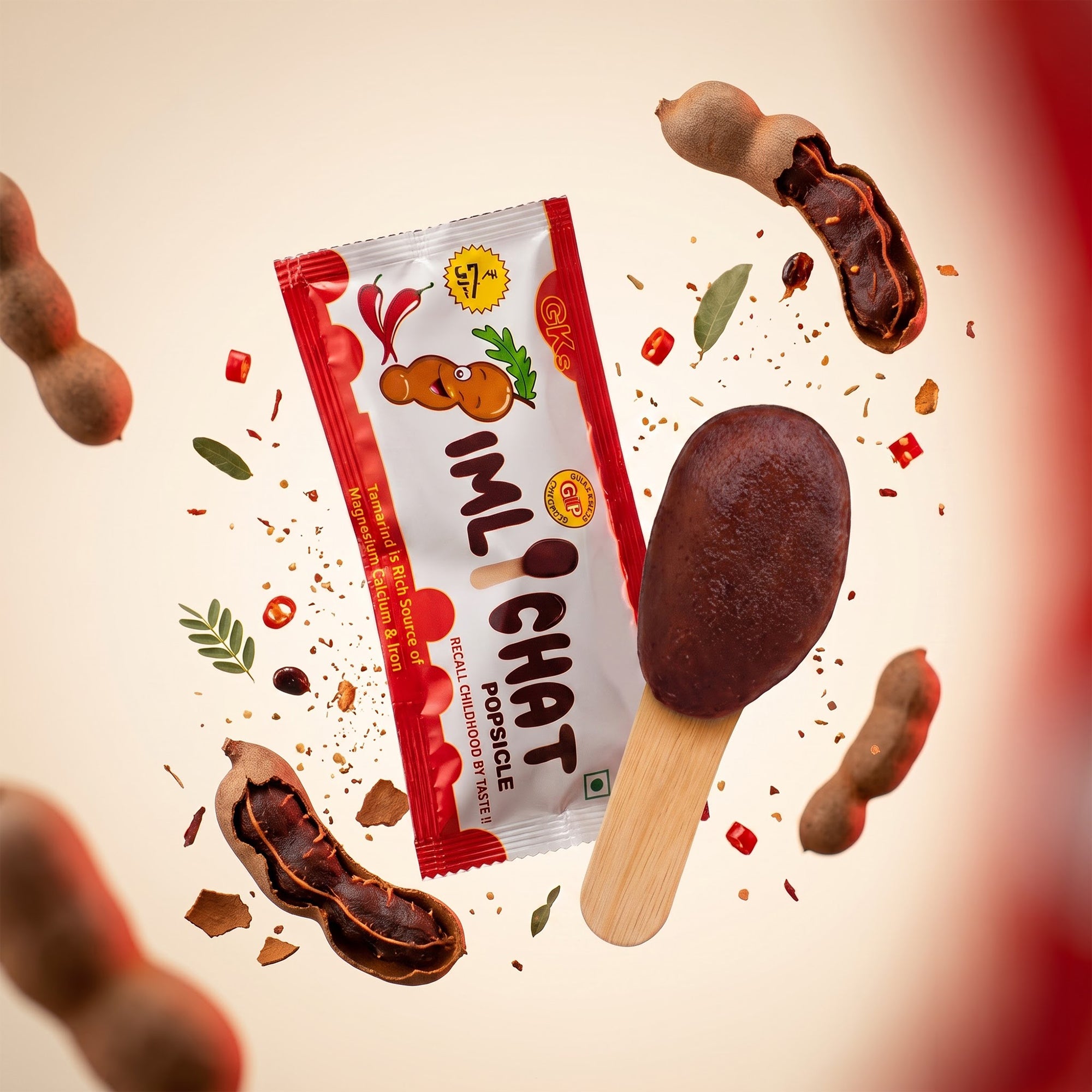 Imli Chat Popsicle – Pack of 50 Pcs (7g Each)