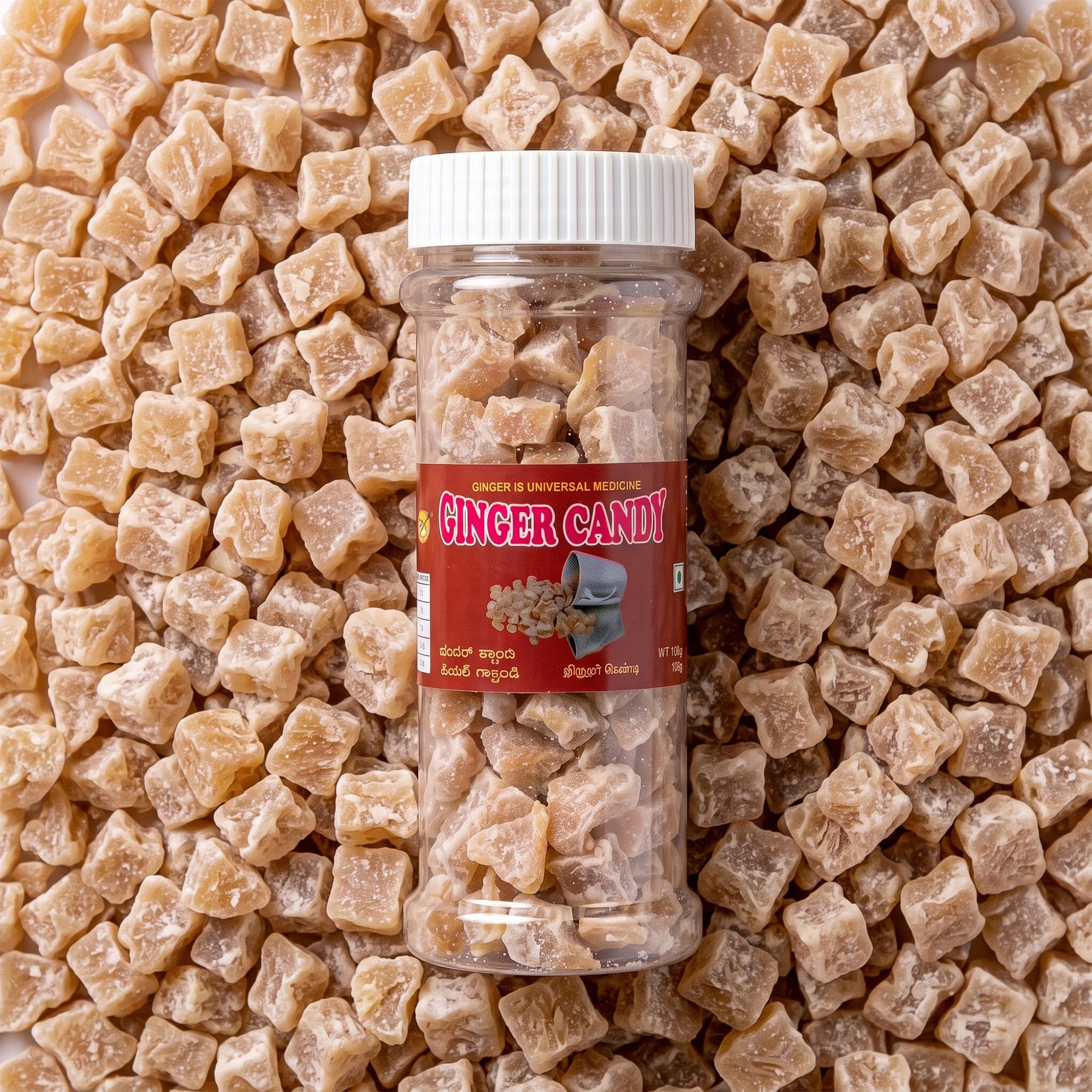Ginger Candy – Value Pack of 3 Jars (70g Each)