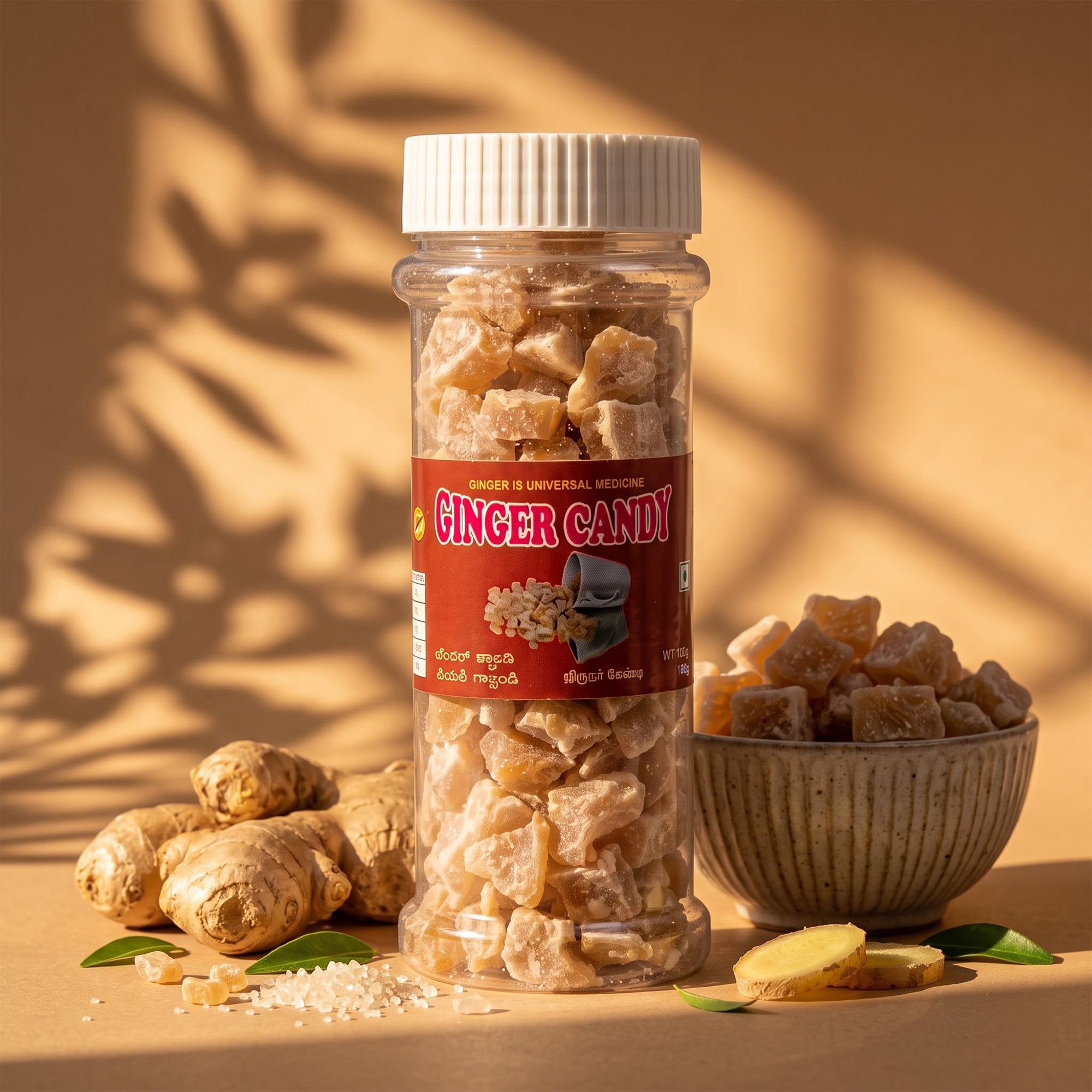 Ginger Candy – Value Pack of 3 Jars (70g Each)