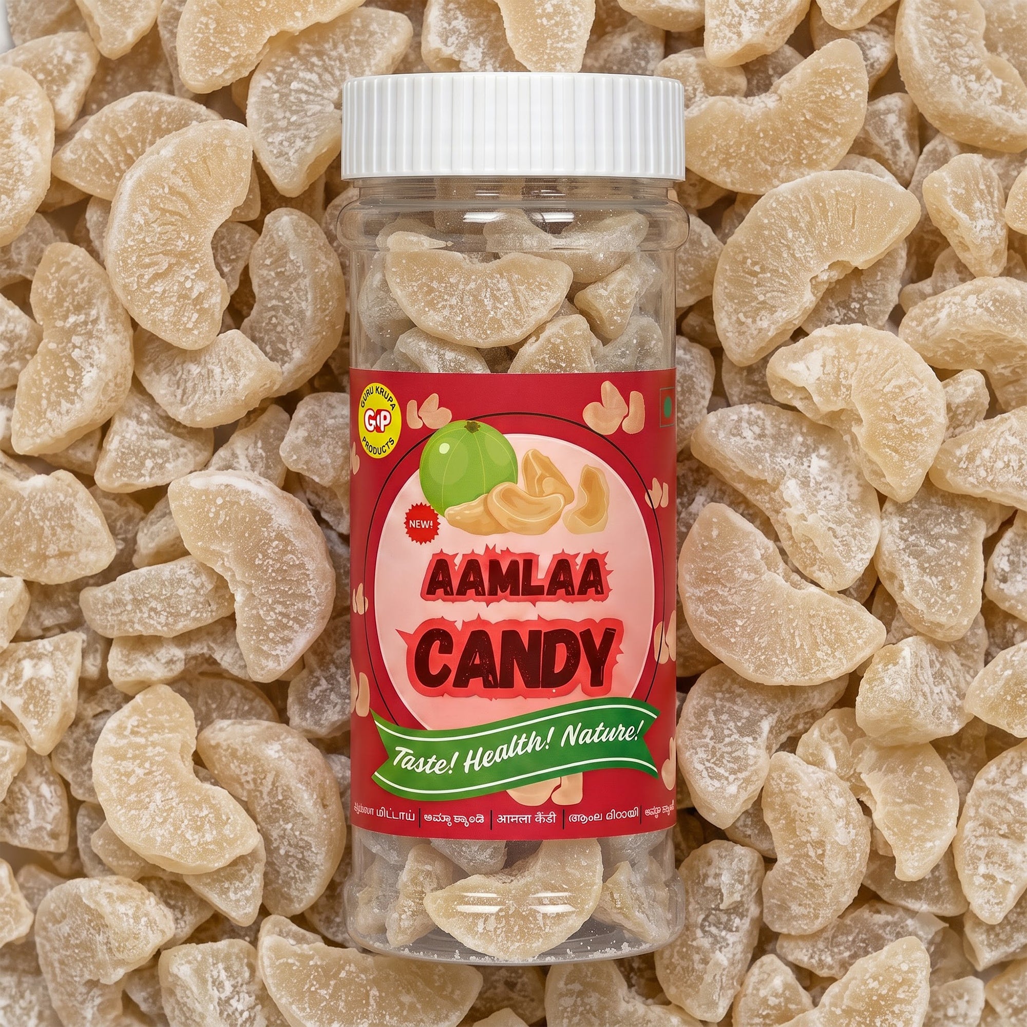 Aamlaa Candy – Value Pack of 3 Jars (90g Each)