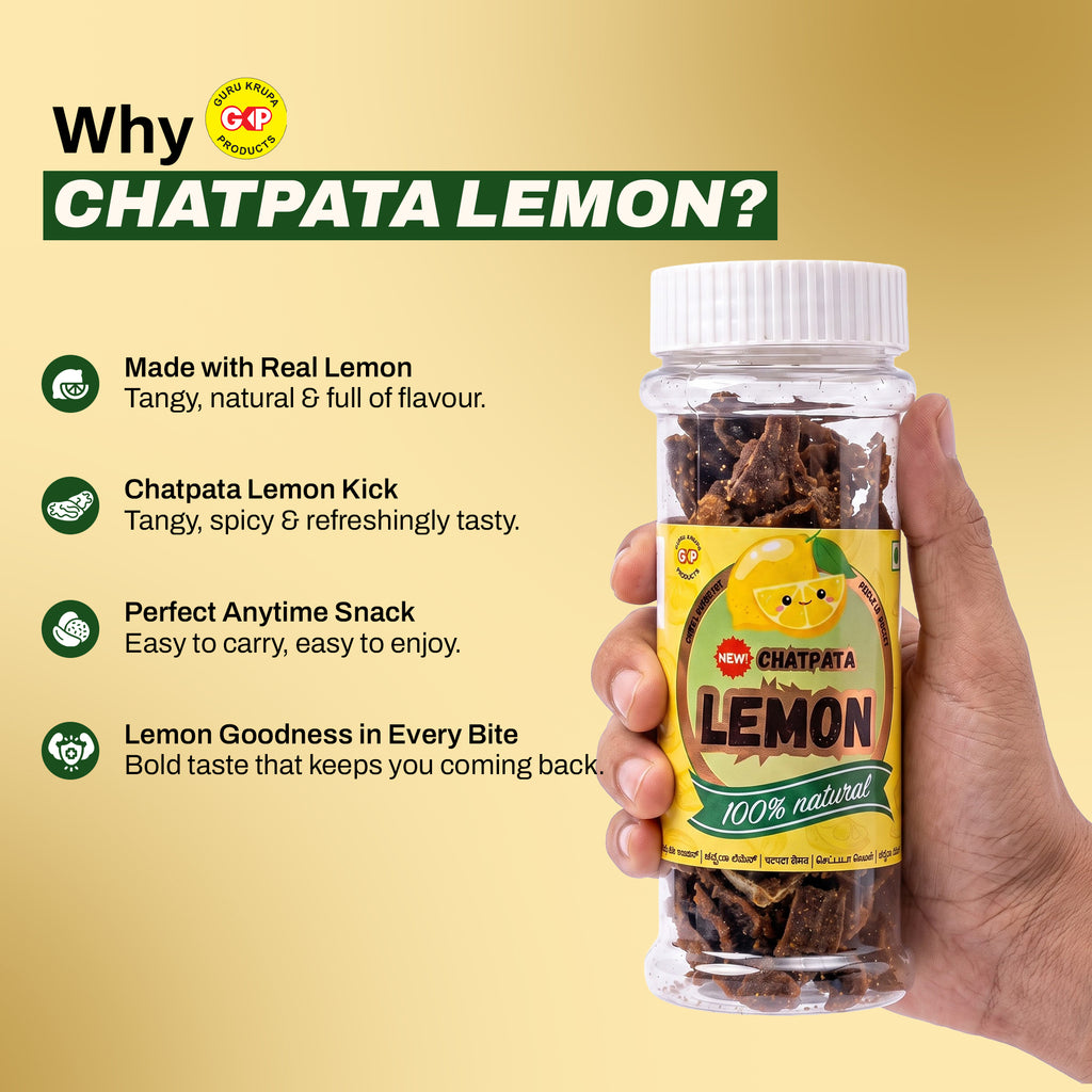 Chatpata Lemon – Value Pack of 3 Jars (70g Each)