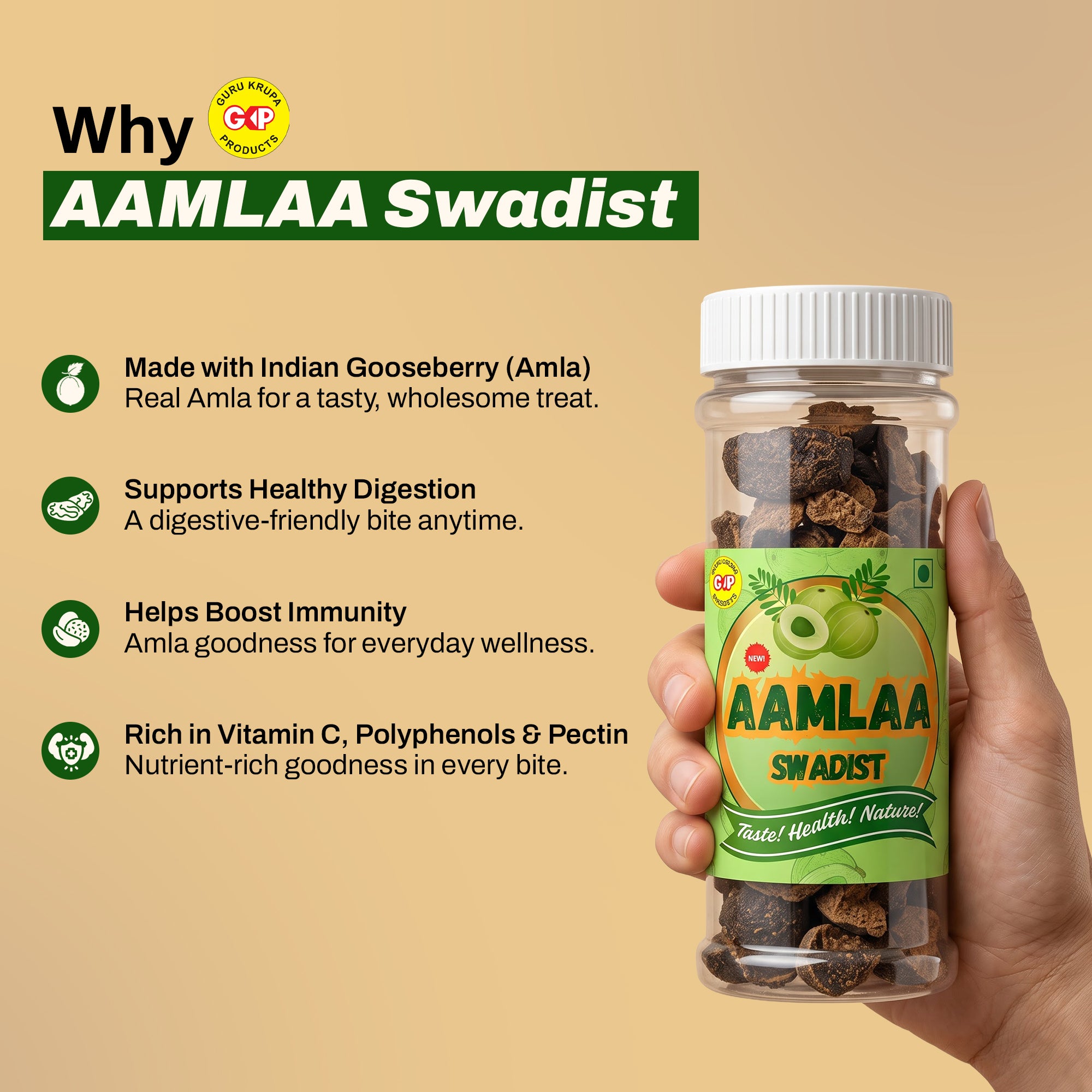 Aamlaa Swadist – Value Pack of 3 Jars (70g Each)