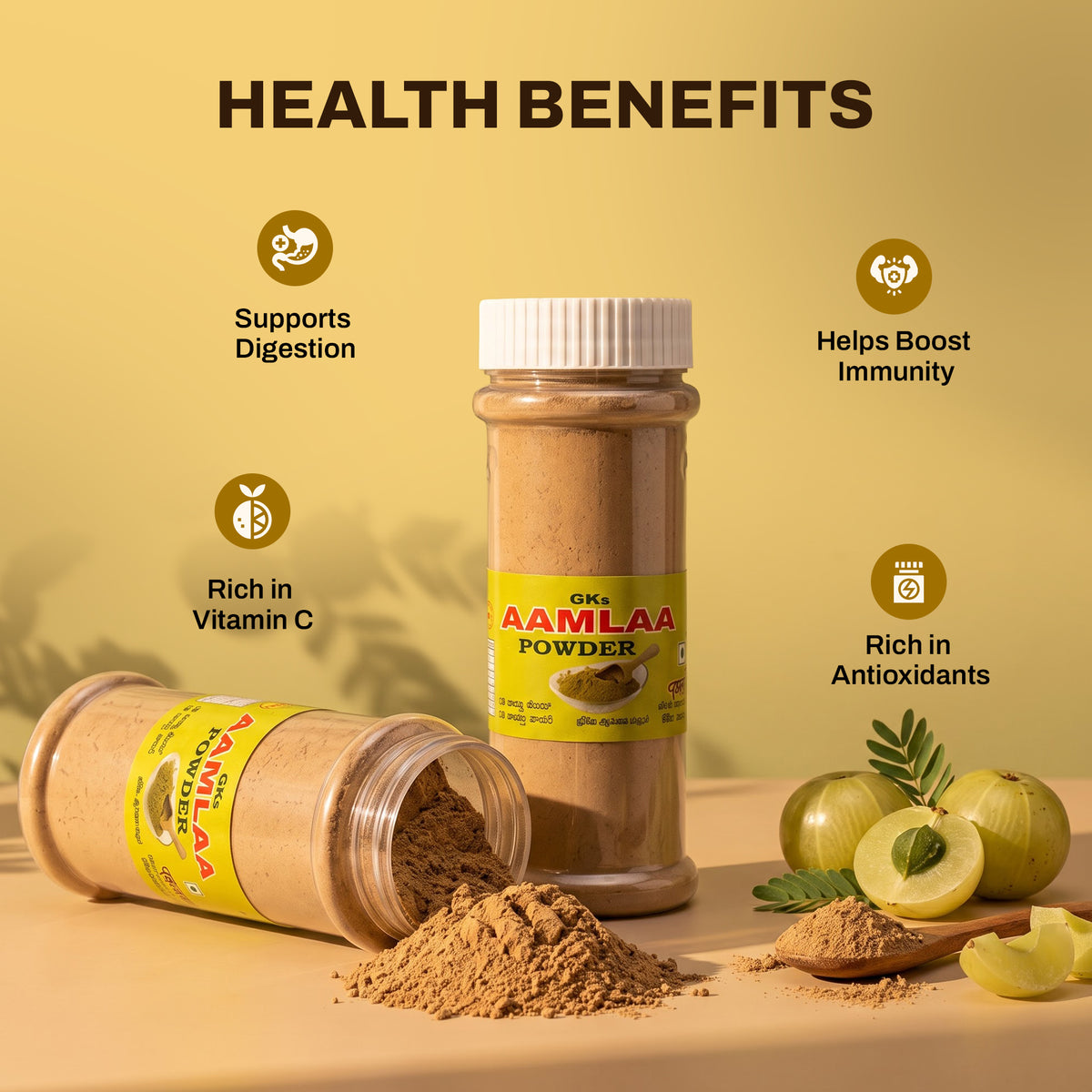 Aamlaa Powder – Value Pack of 3 Jars (90g Each)