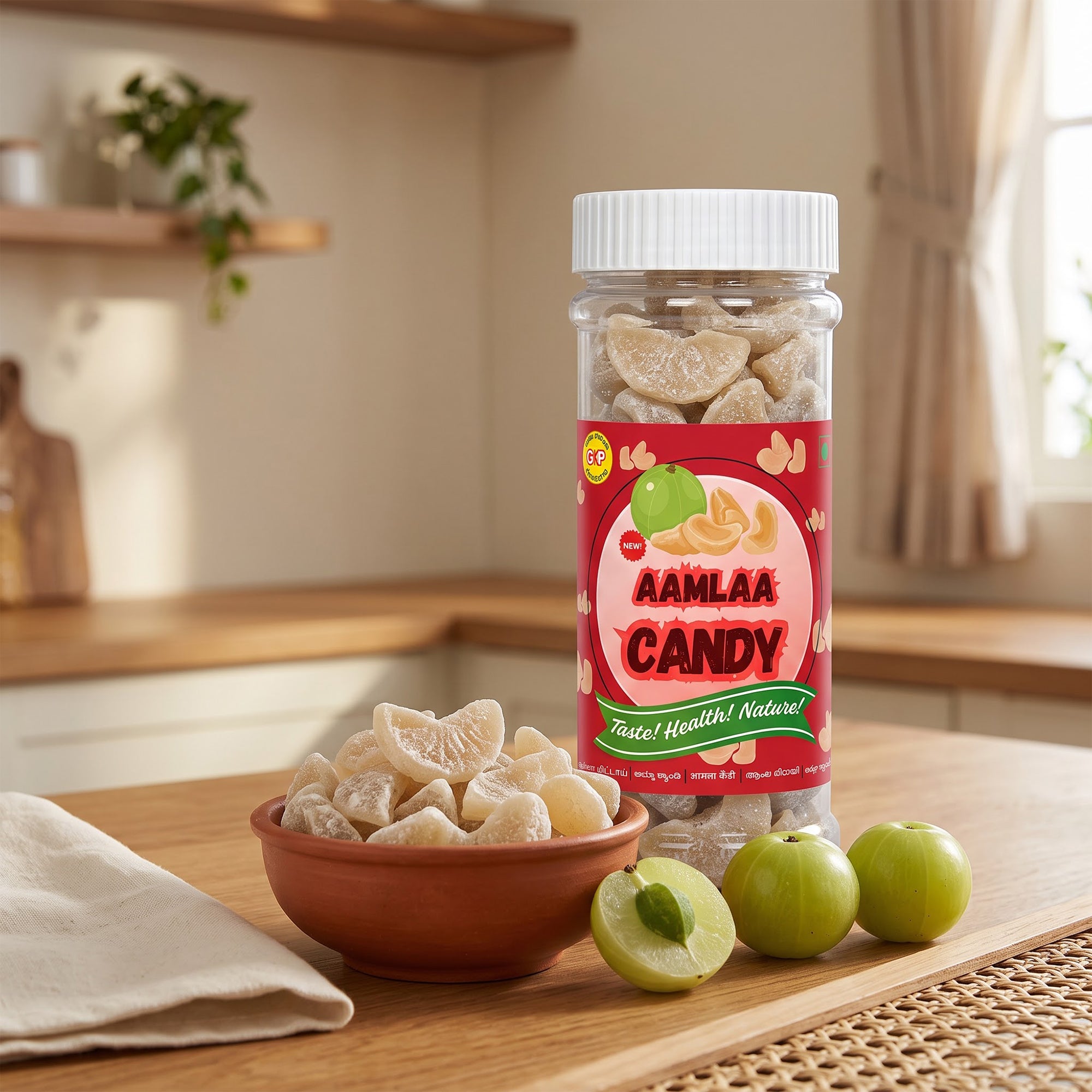 Aamlaa Candy – Value Pack of 3 Jars (90g Each)